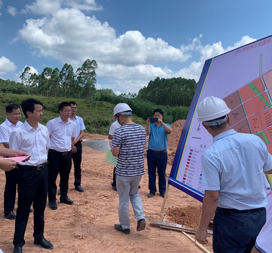 調(diào)研組聽取靈山公司項目布局情況匯報_副本